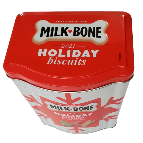 Milk Bone Holiday Christmas Biscuit Collectible Limited Edition Tin Container - Picture 6 of 9
